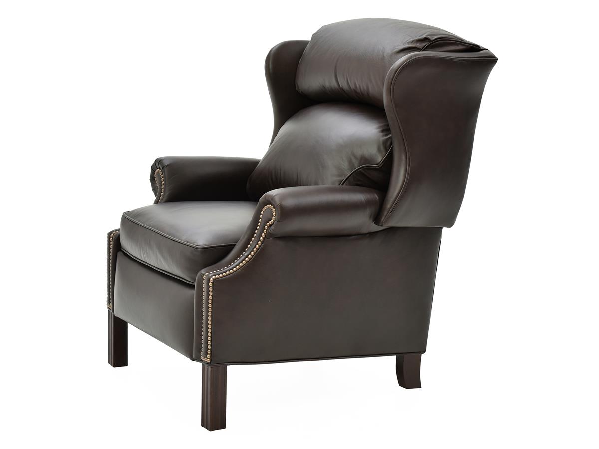 Bradington-Young Weston Top-Grain Leather Recliner, Chocolate Brown